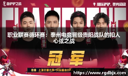 职业联赛循环赛：泰州电竞晋级贵阳战队的扣人心弦之战